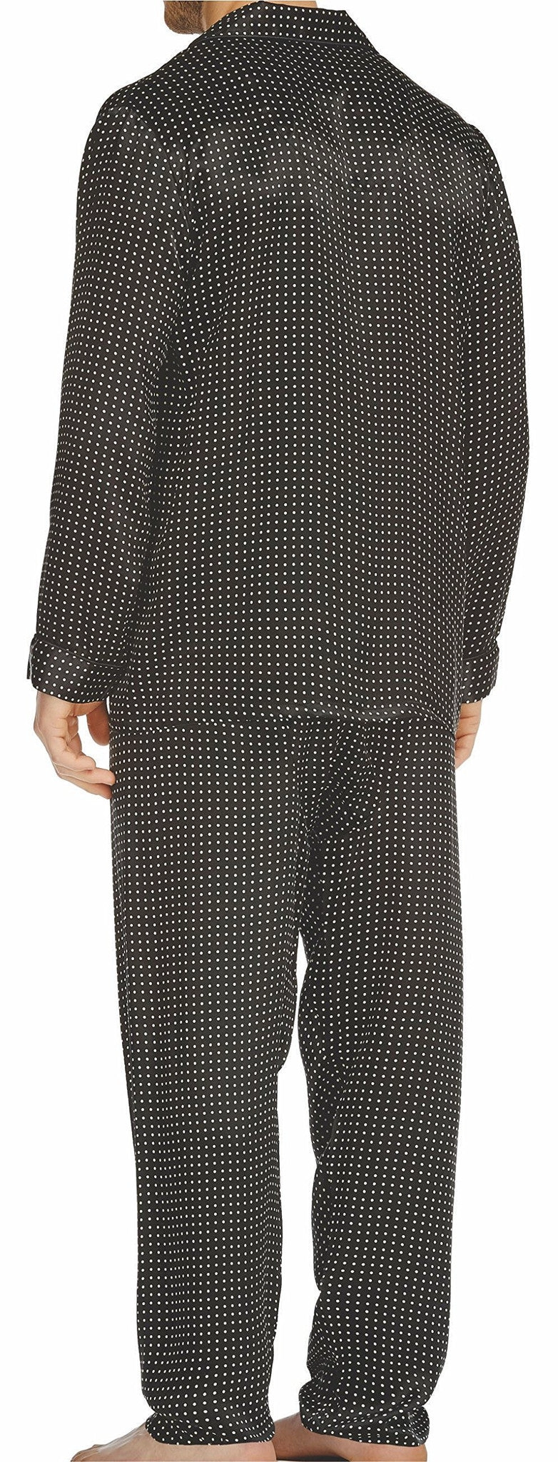 Polka Dot Silk Charmeuse L/S Pajama