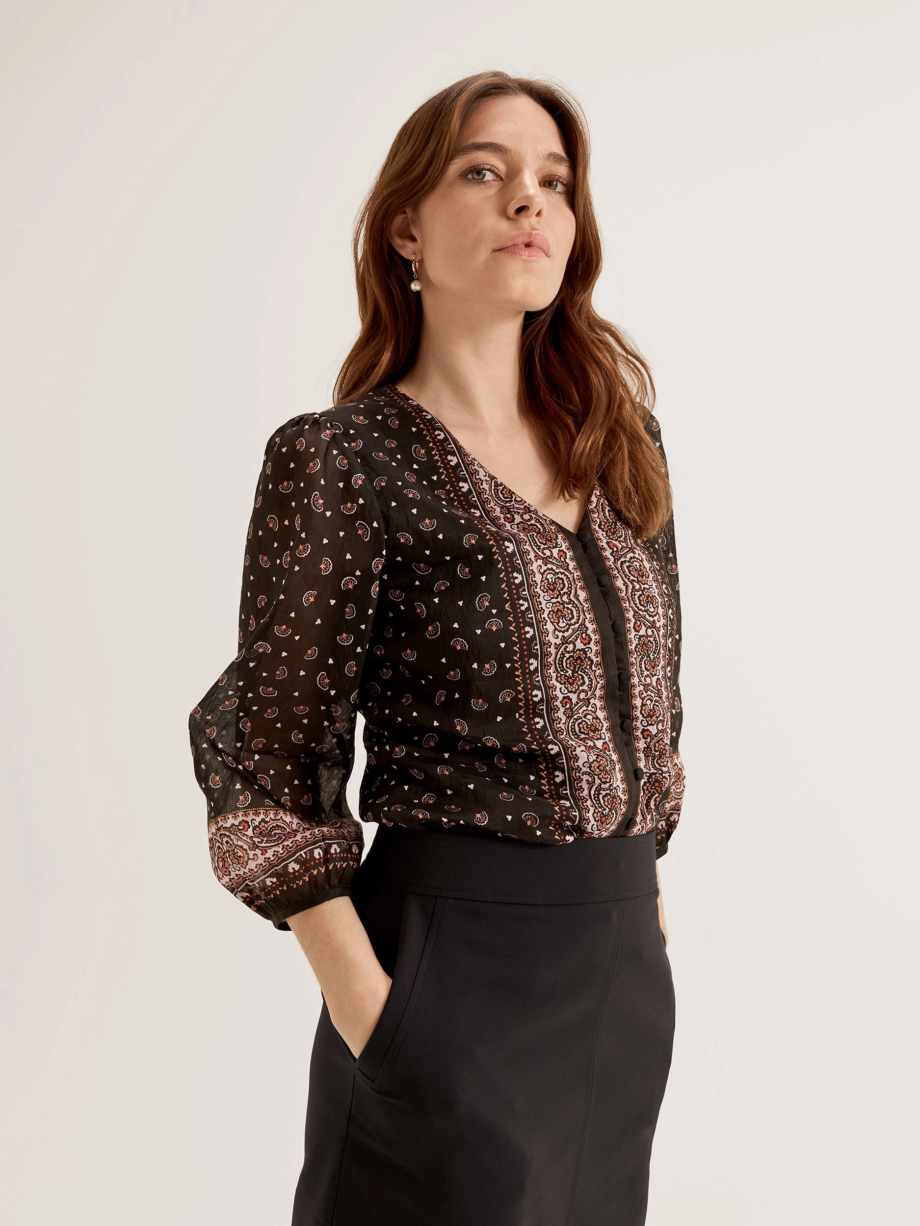Portofino Paisley Blouse