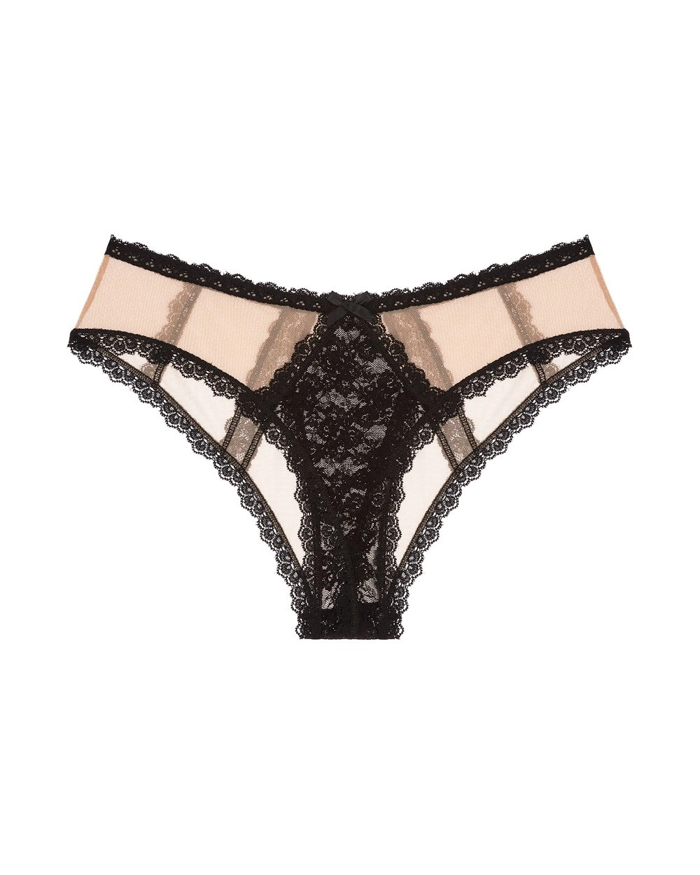 Racy Nude Illusion Crotchless Bikini