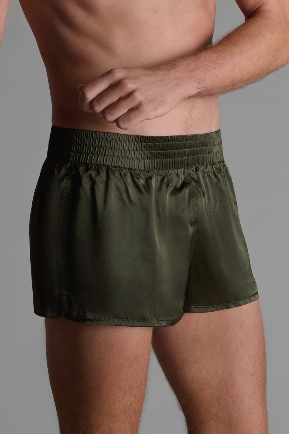 Rendez-Vous Silk Boxer Khaki