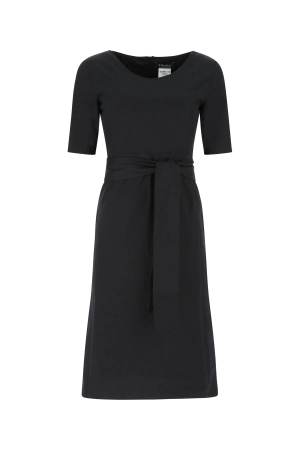 'S Max Mara Tie Belt Short Sleeve Midi Dress