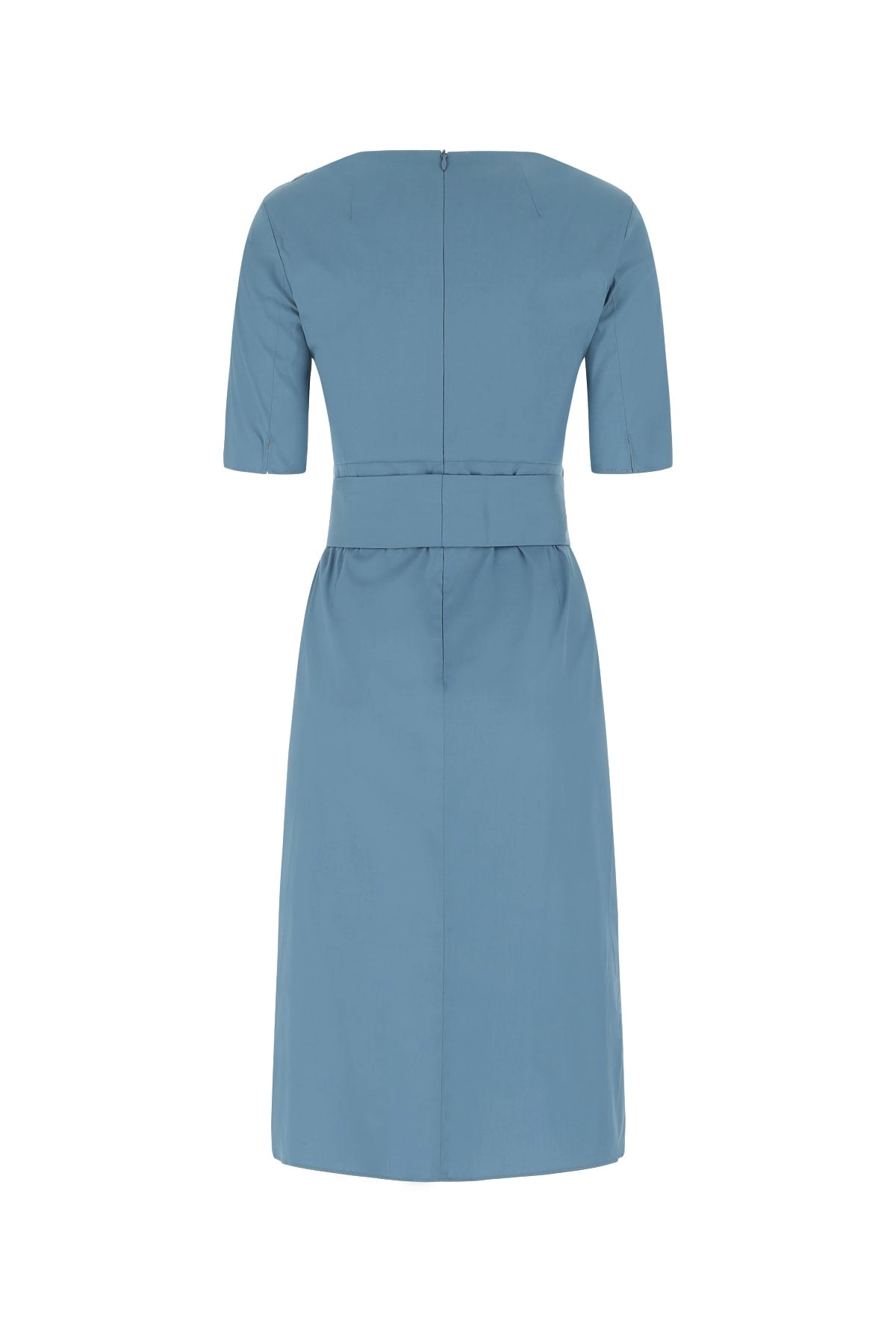 'S Max Mara Tie Belt Short Sleeve Midi Dress