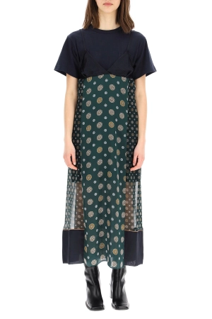 Sacai Patchwork Printed Dress