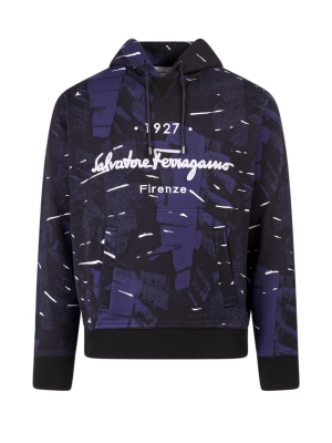 Salvatore Ferragamo Palm Printed Hoodie