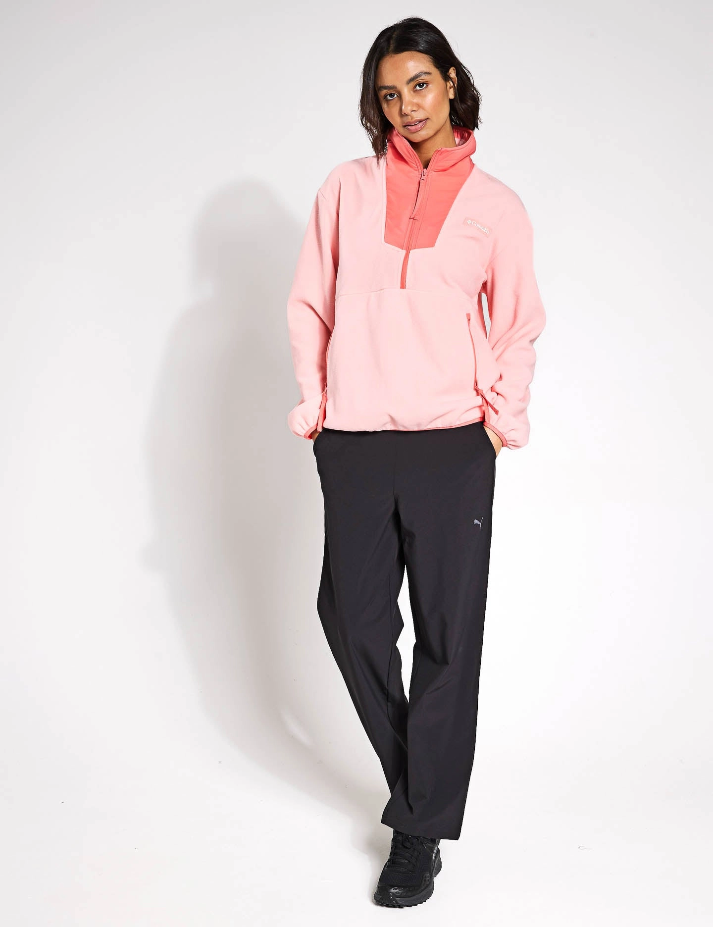 Sequoia Grove 1/2 Zip Fleece - Pink Sand/Alpenglow