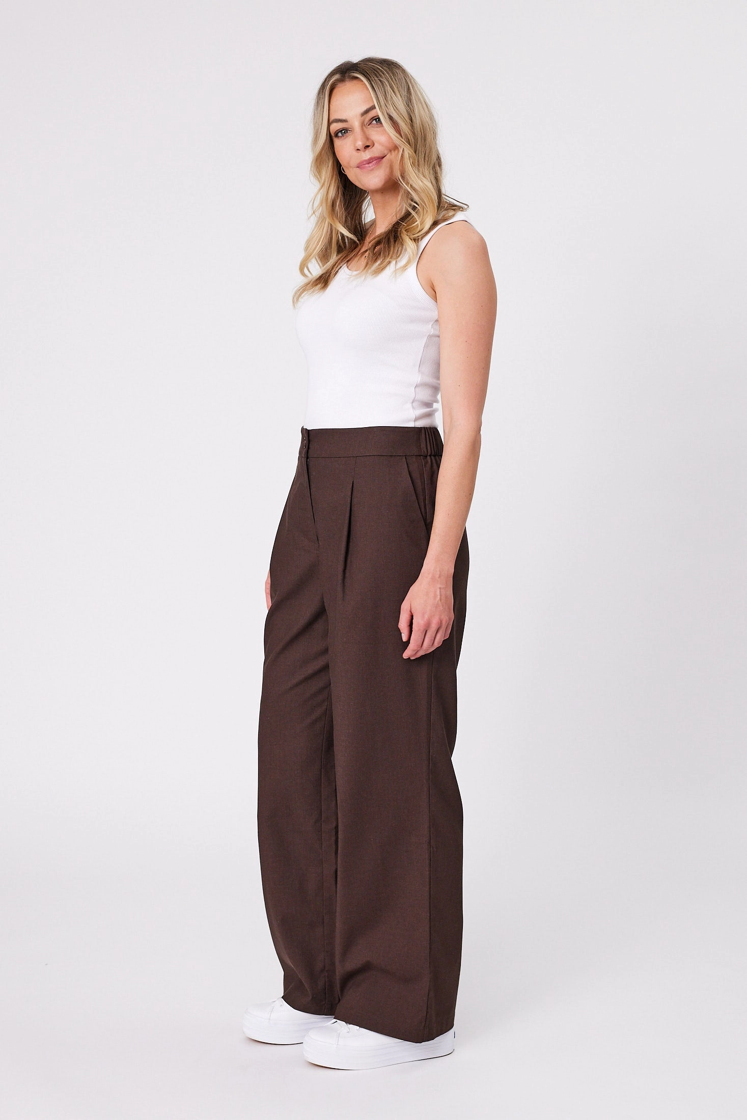 Shine On Label Zephyr Pants Chocolate