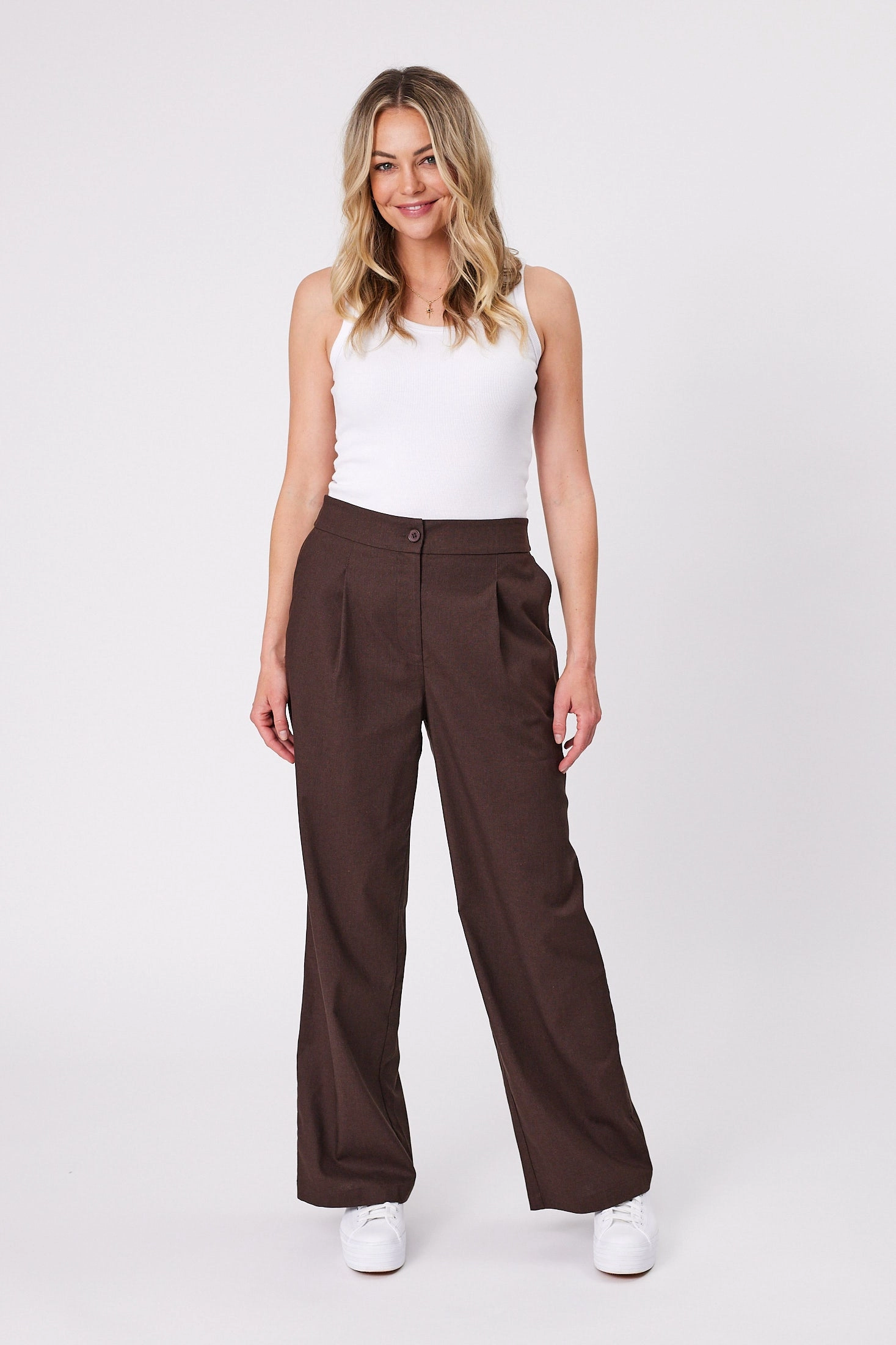Shine On Label Zephyr Pants Chocolate