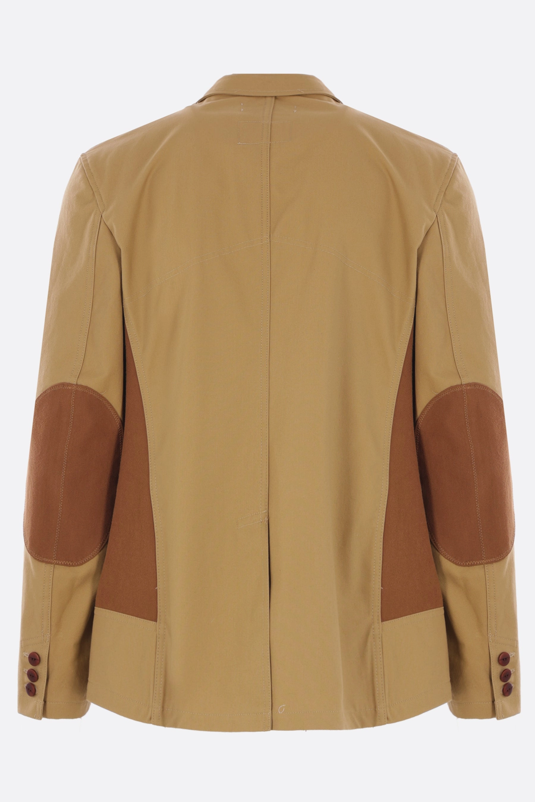 single-breasted jacket in canvas