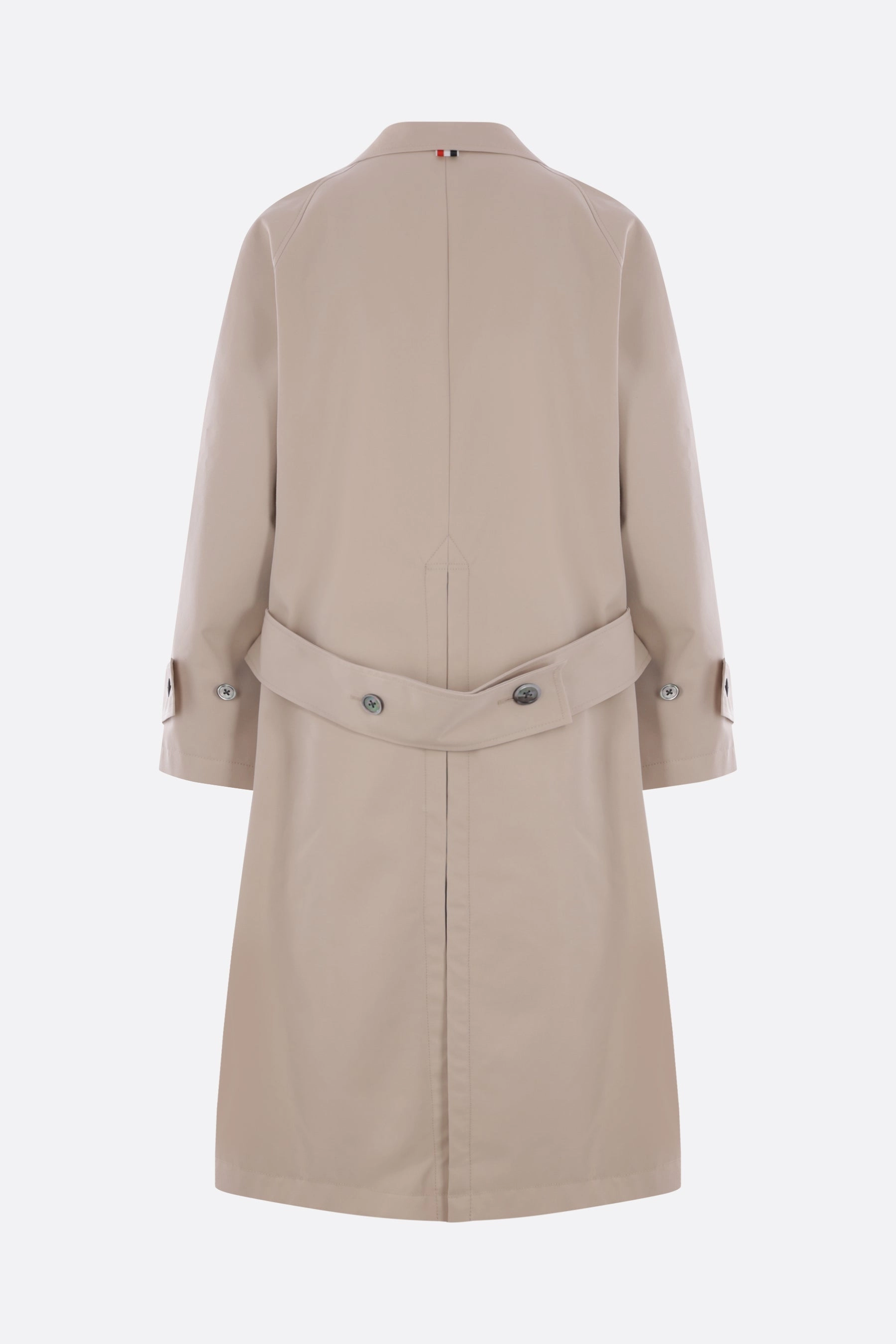 single-breasted overcoat in twill