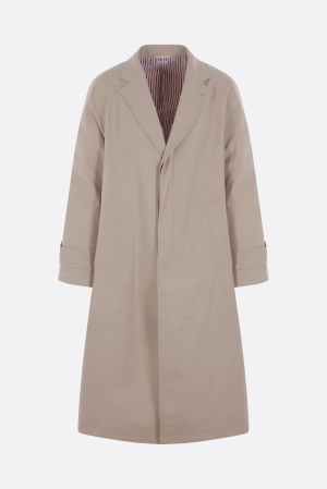 single-breasted overcoat in twill
