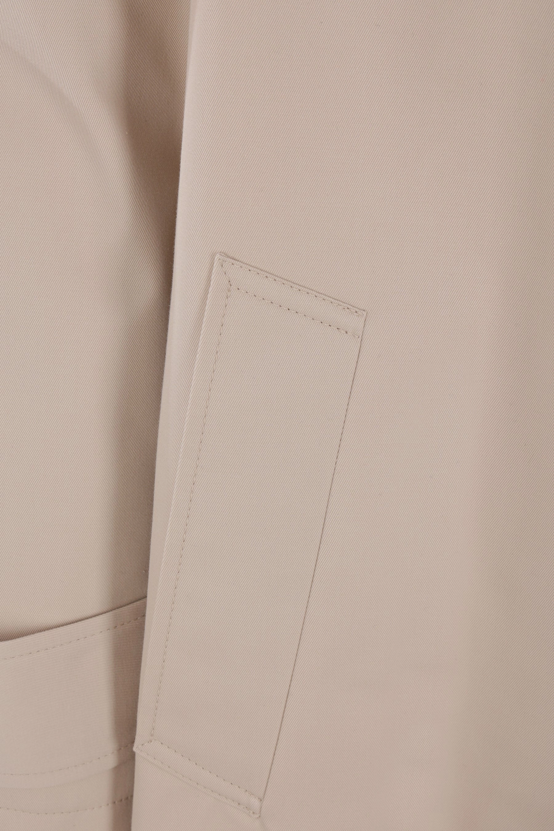 single-breasted overcoat in twill