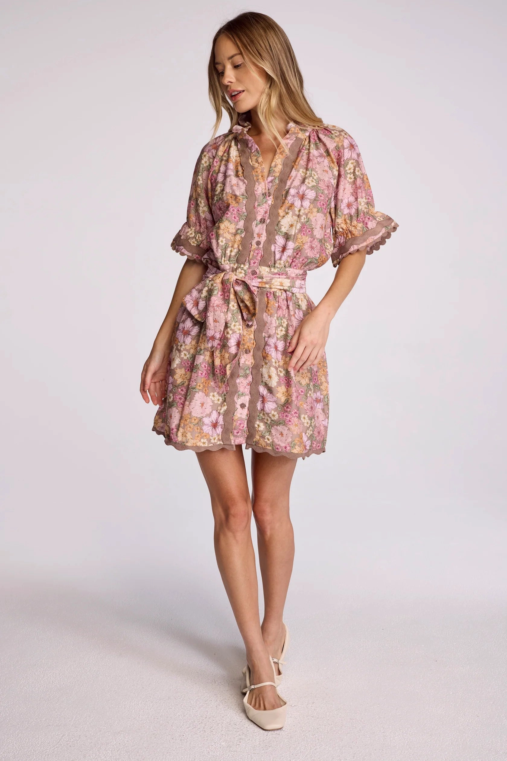 Su207 Dusk Floral Dress