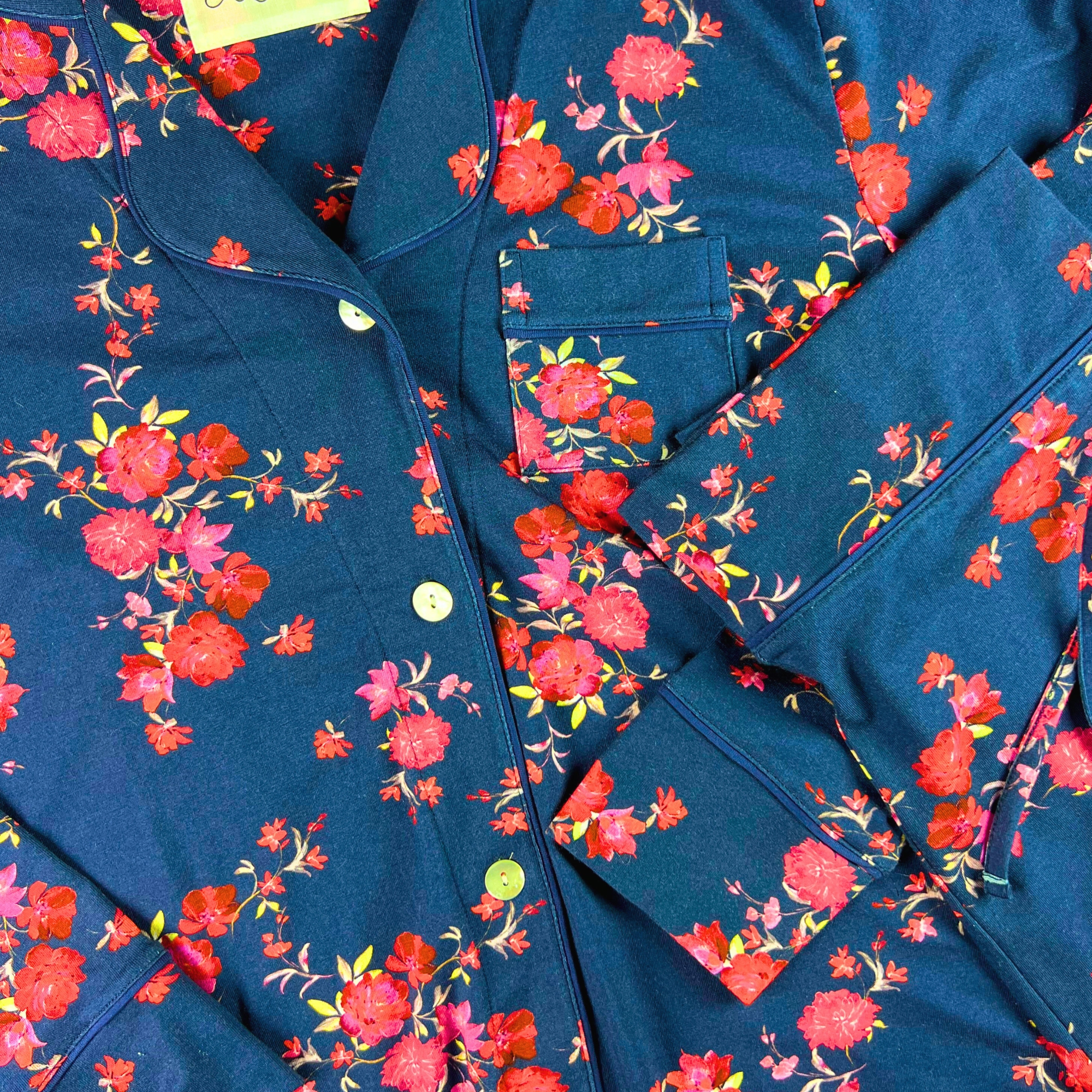 The Cat's Pajamas Roses Pima Knit Pajama