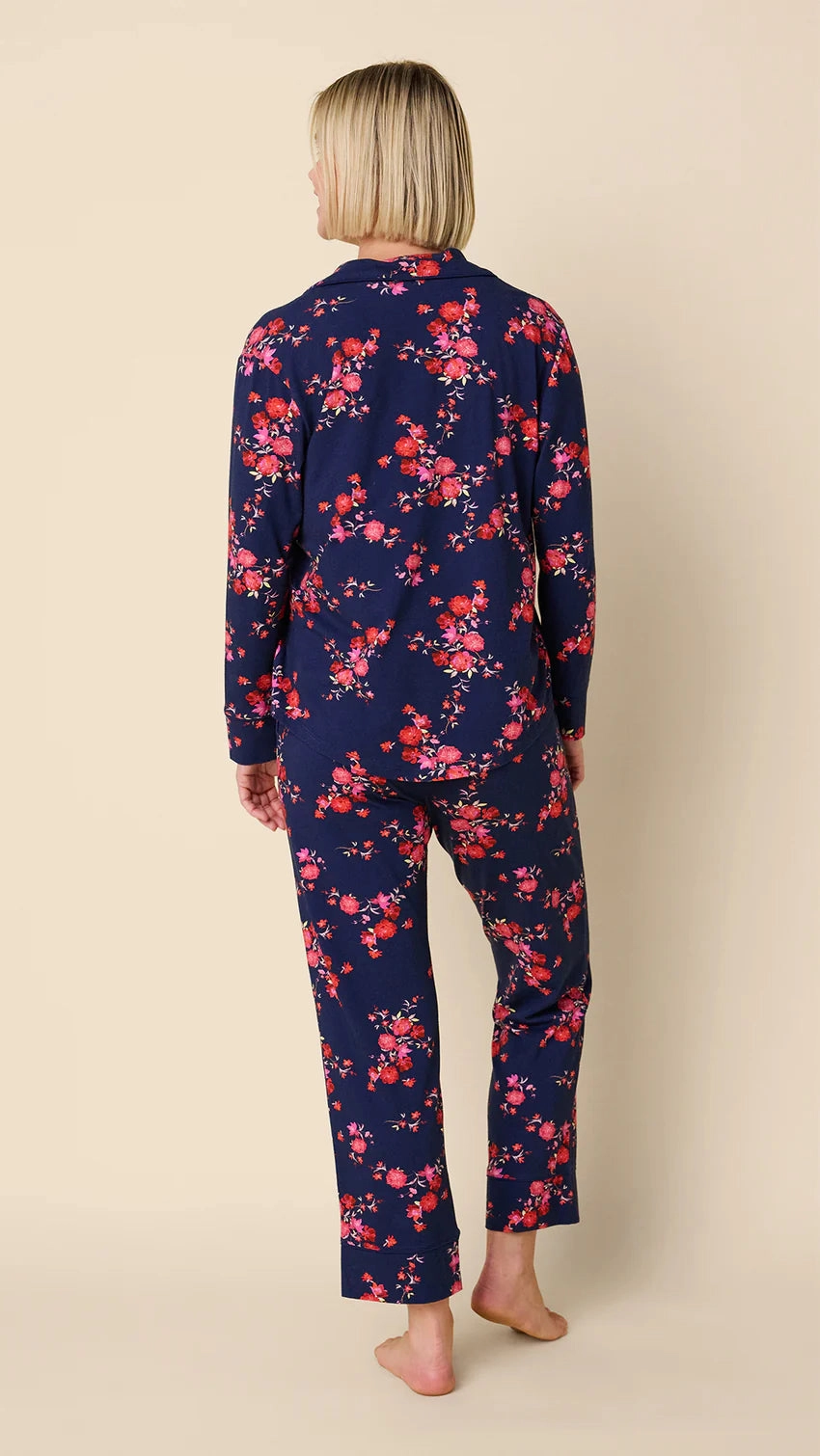The Cat's Pajamas Roses Pima Knit Pajama