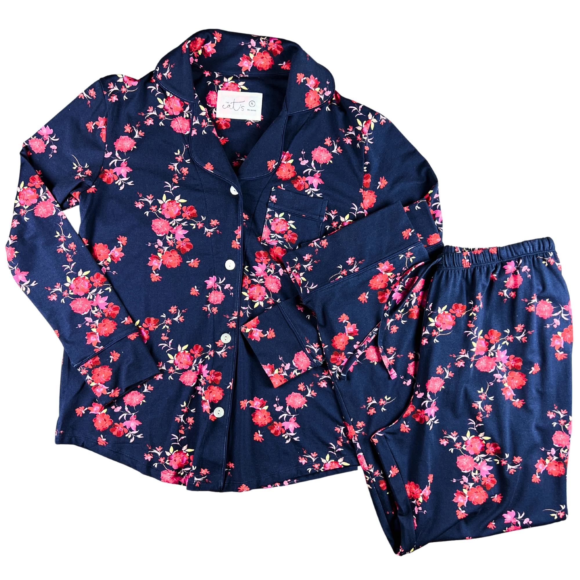 The Cat's Pajamas Roses Pima Knit Pajama