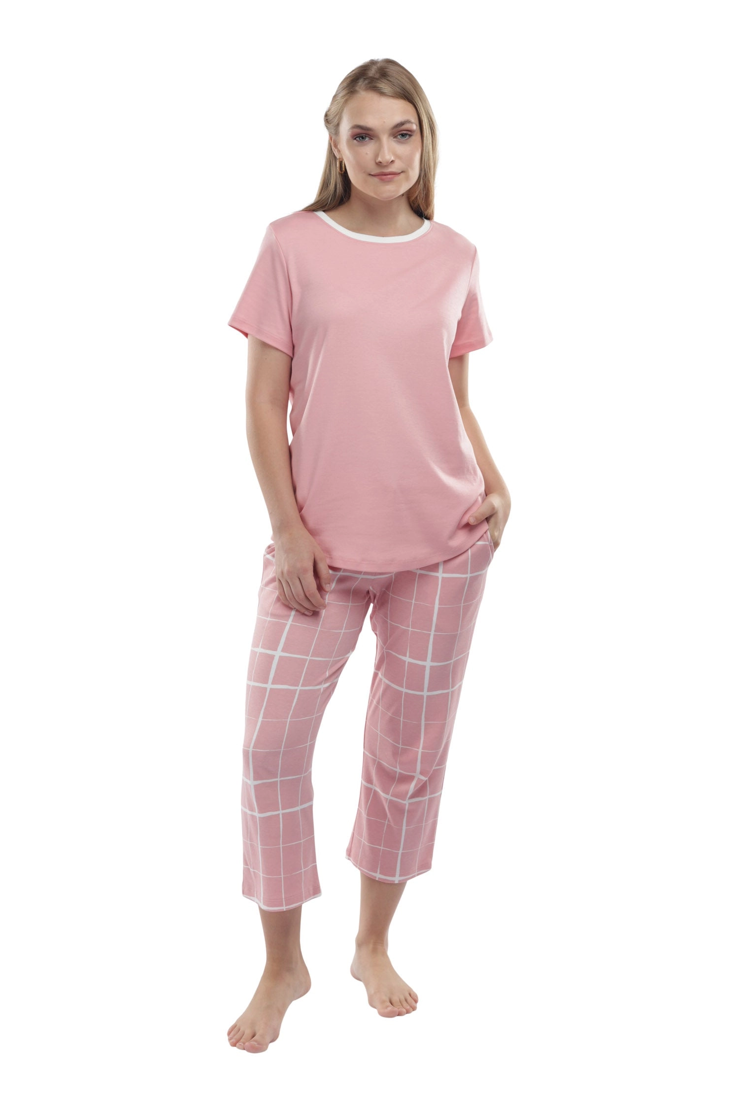 The Lighthearted Capri Set in Wild Rose (Limited Sizes)