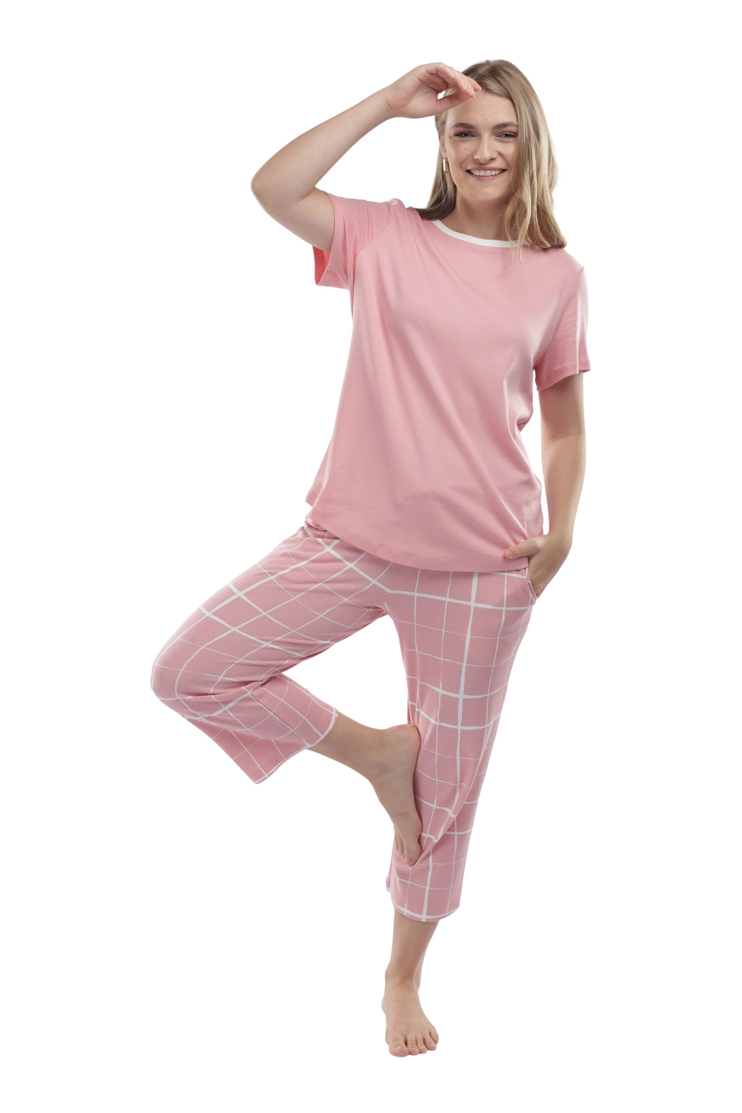 The Lighthearted Capri Set in Wild Rose (Limited Sizes)