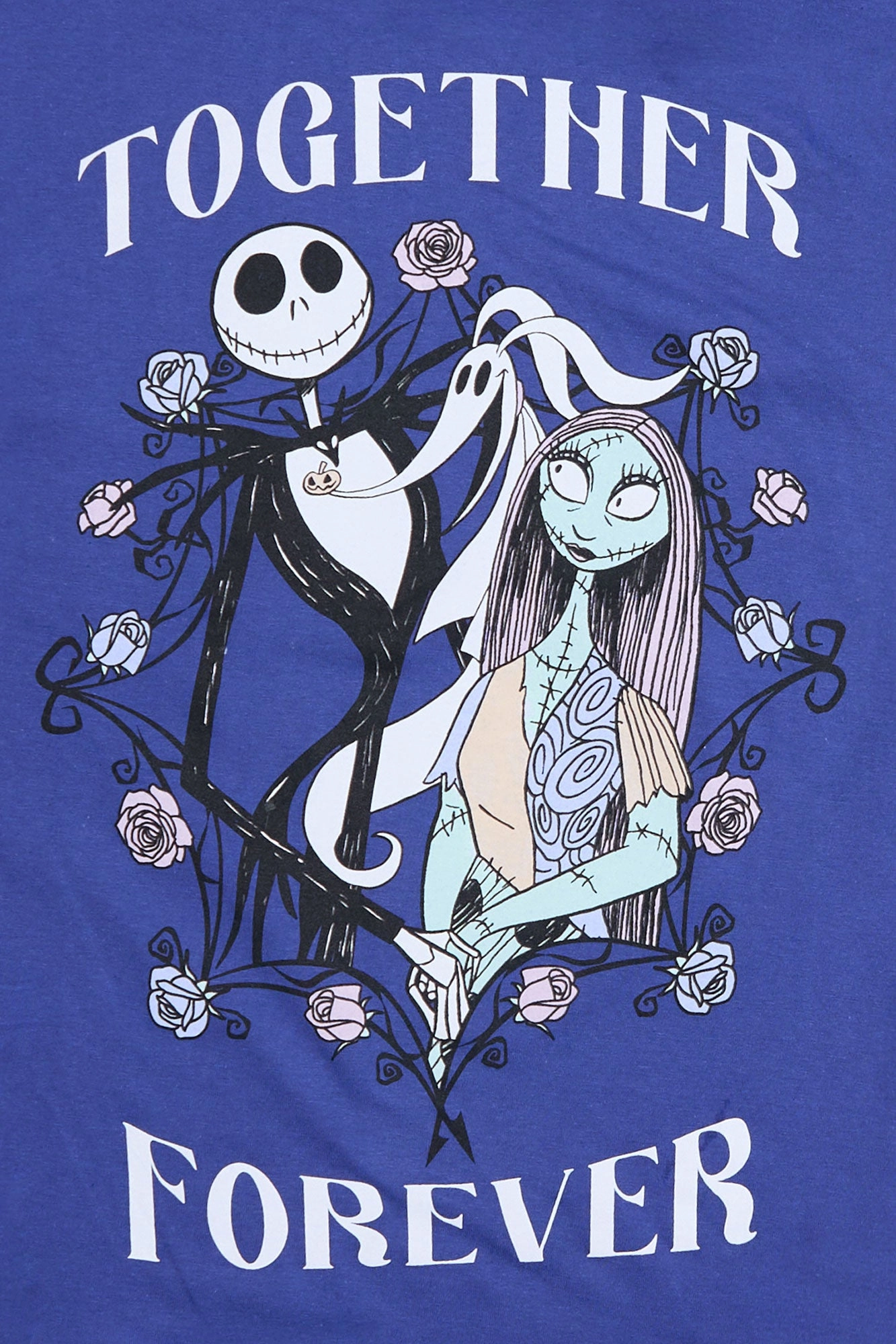The Nightmare Before Christmas Together Forever Graphic Relaxed Tee