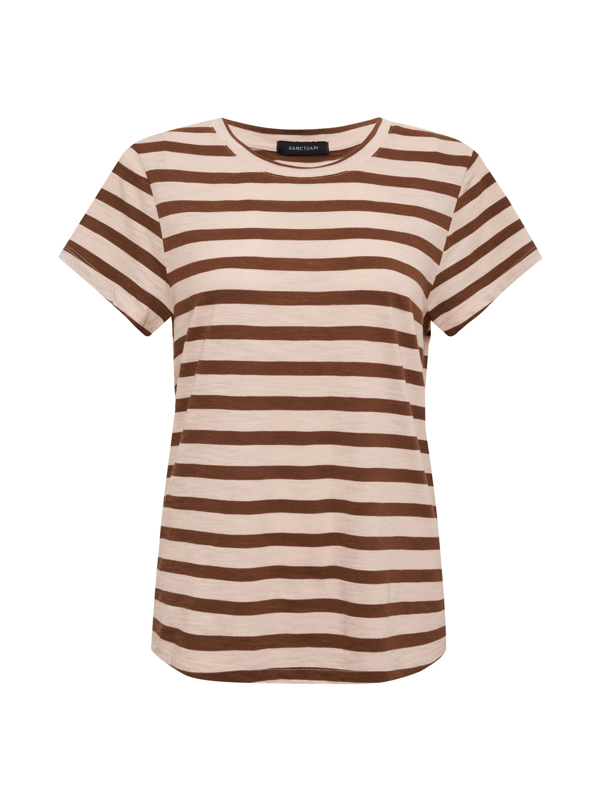 The Perfect Tee Earth Pink / Sepia Stripe