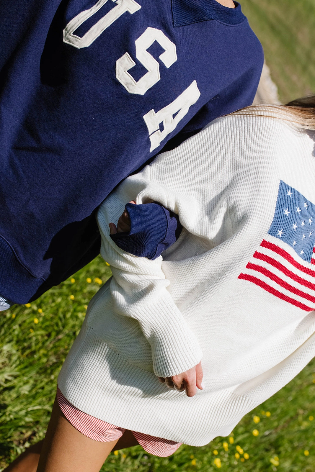 USA 100% Cotton Terry Pullover in Navy