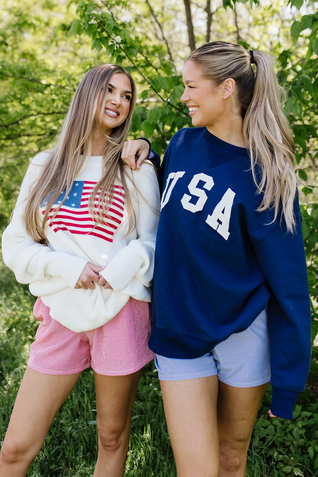USA 100% Cotton Terry Pullover in Navy