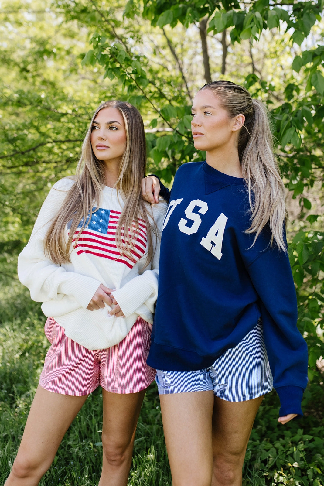 USA 100% Cotton Terry Pullover in Navy