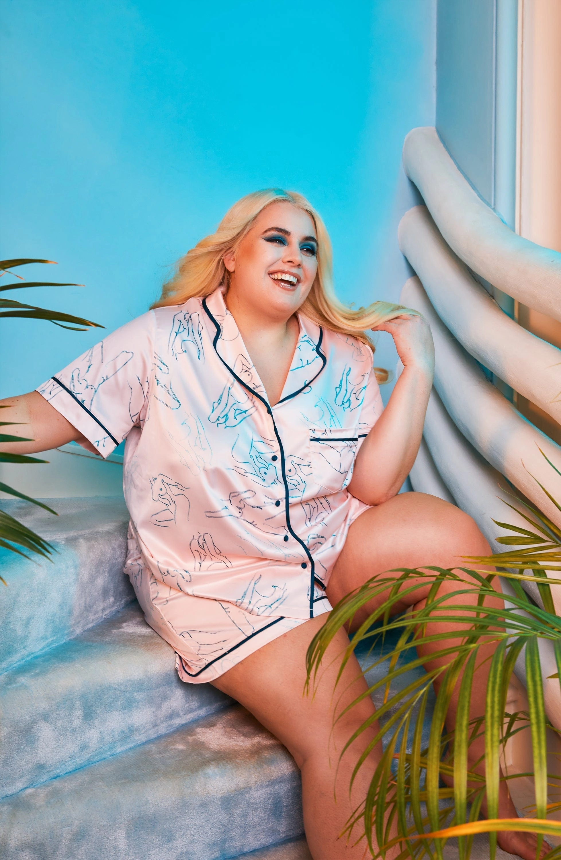 Venus Printed Pyjama Top & Bottom