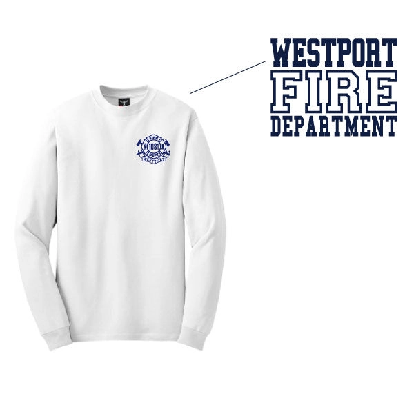 Westport Fire Department Beefy Long Sleeve Cotton Tee