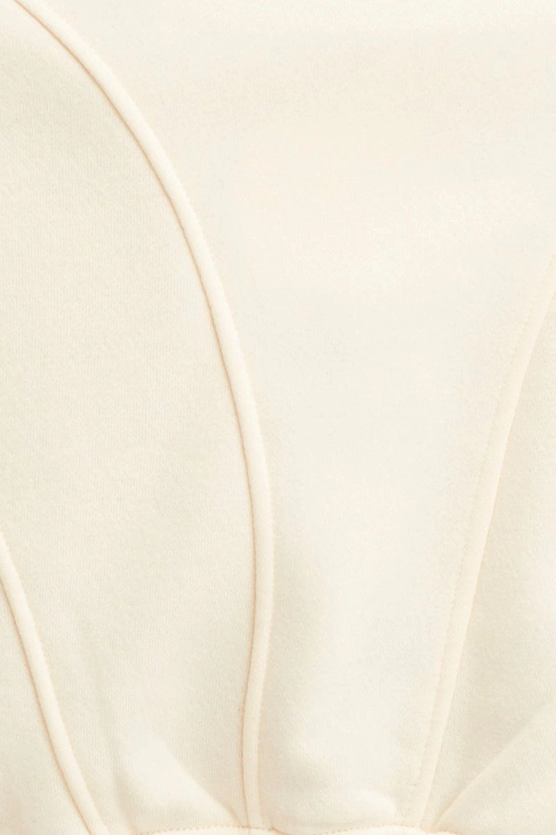White Crop Sweater