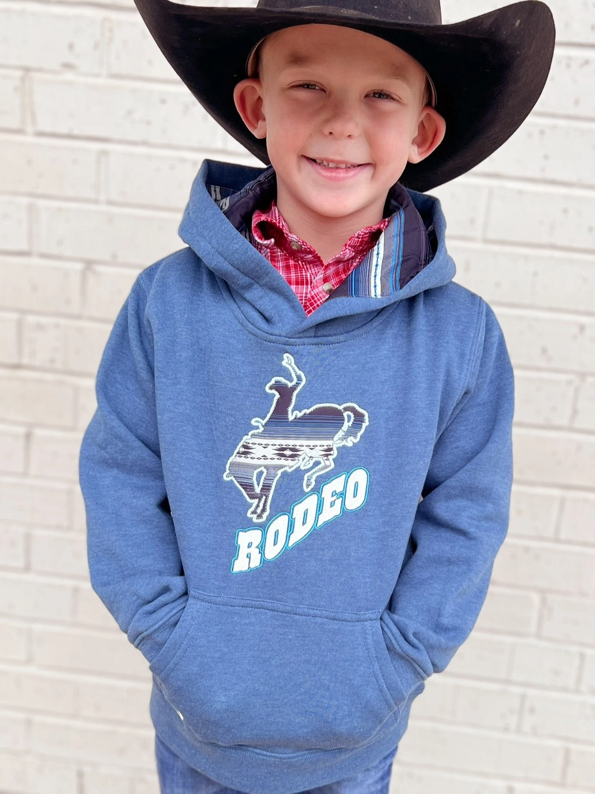 Youth Rodeo Bronc Fleece Hoodie - 2 Colors