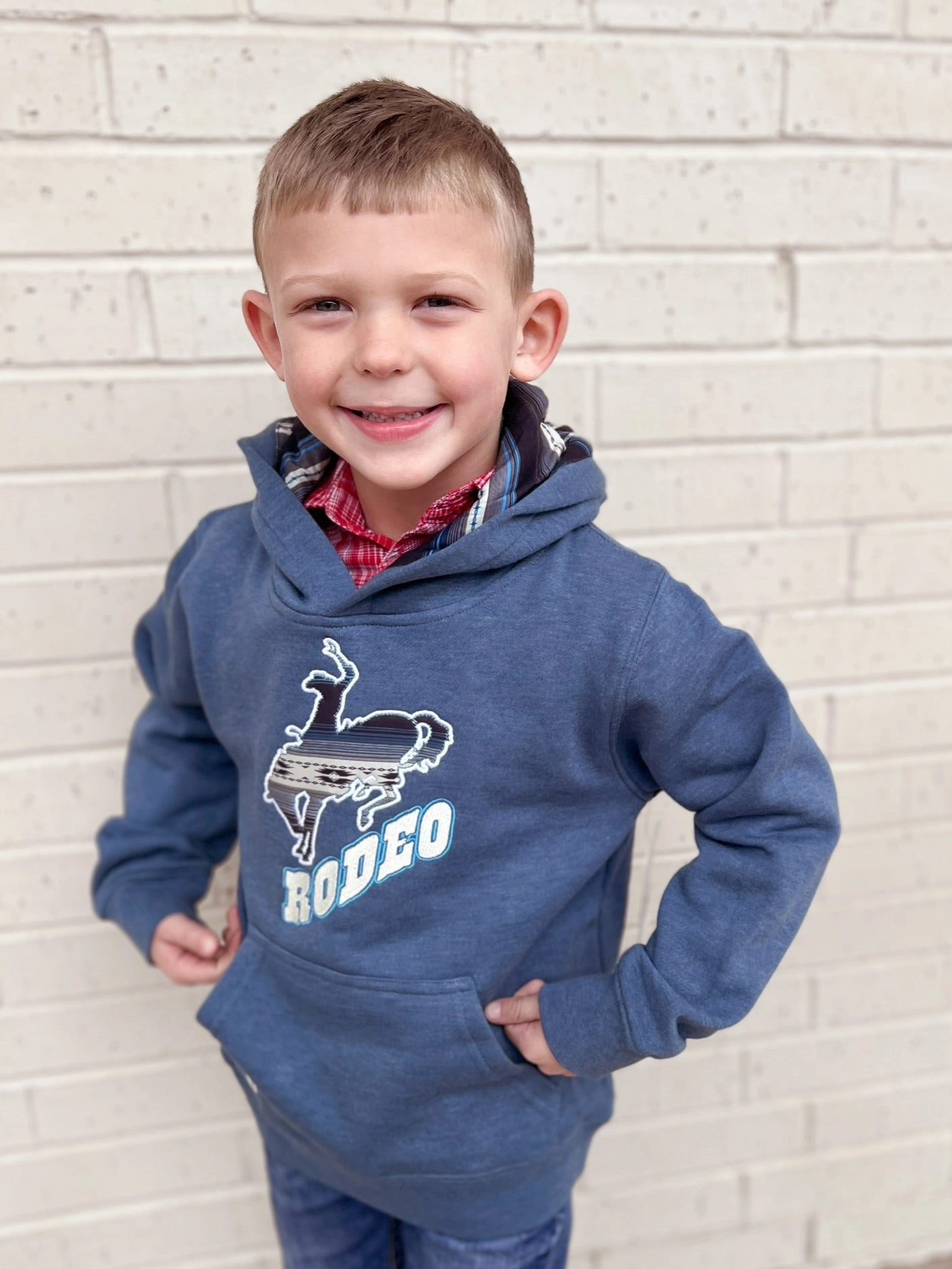 Youth Rodeo Bronc Fleece Hoodie - 2 Colors