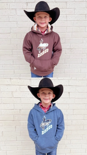 Youth Rodeo Bronc Fleece Hoodie - 2 Colors