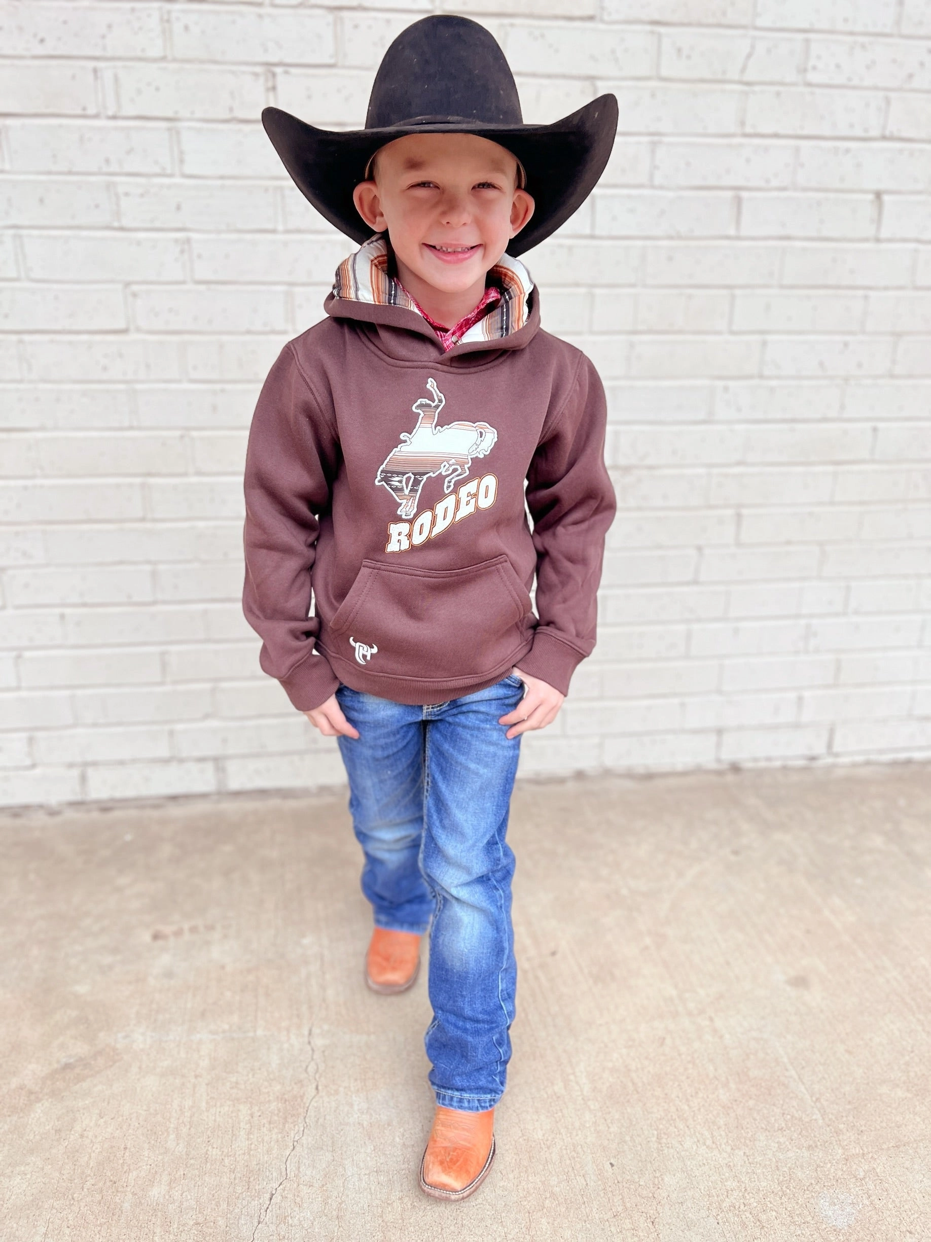 Youth Rodeo Bronc Fleece Hoodie - 2 Colors