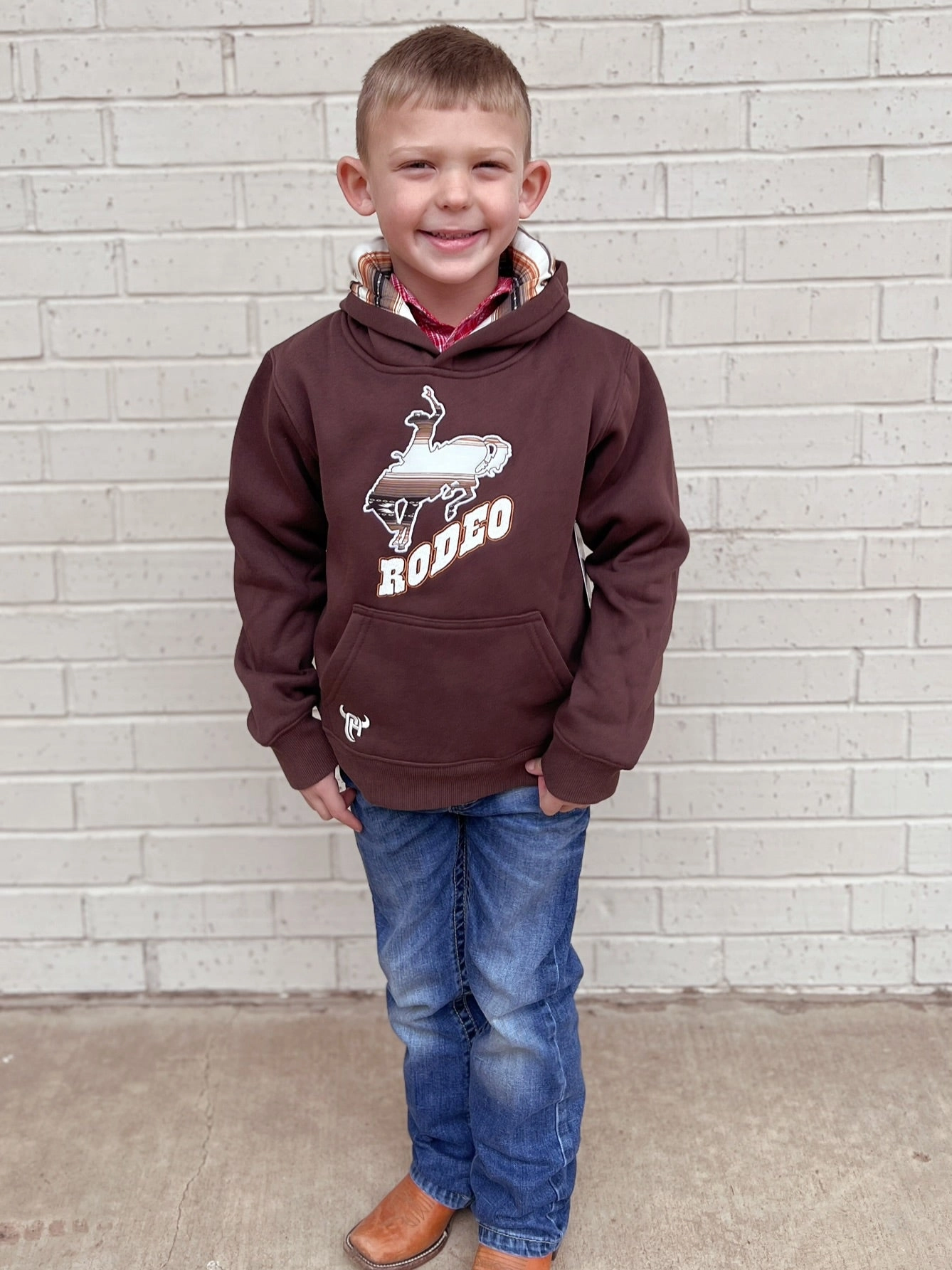Youth Rodeo Bronc Fleece Hoodie - 2 Colors