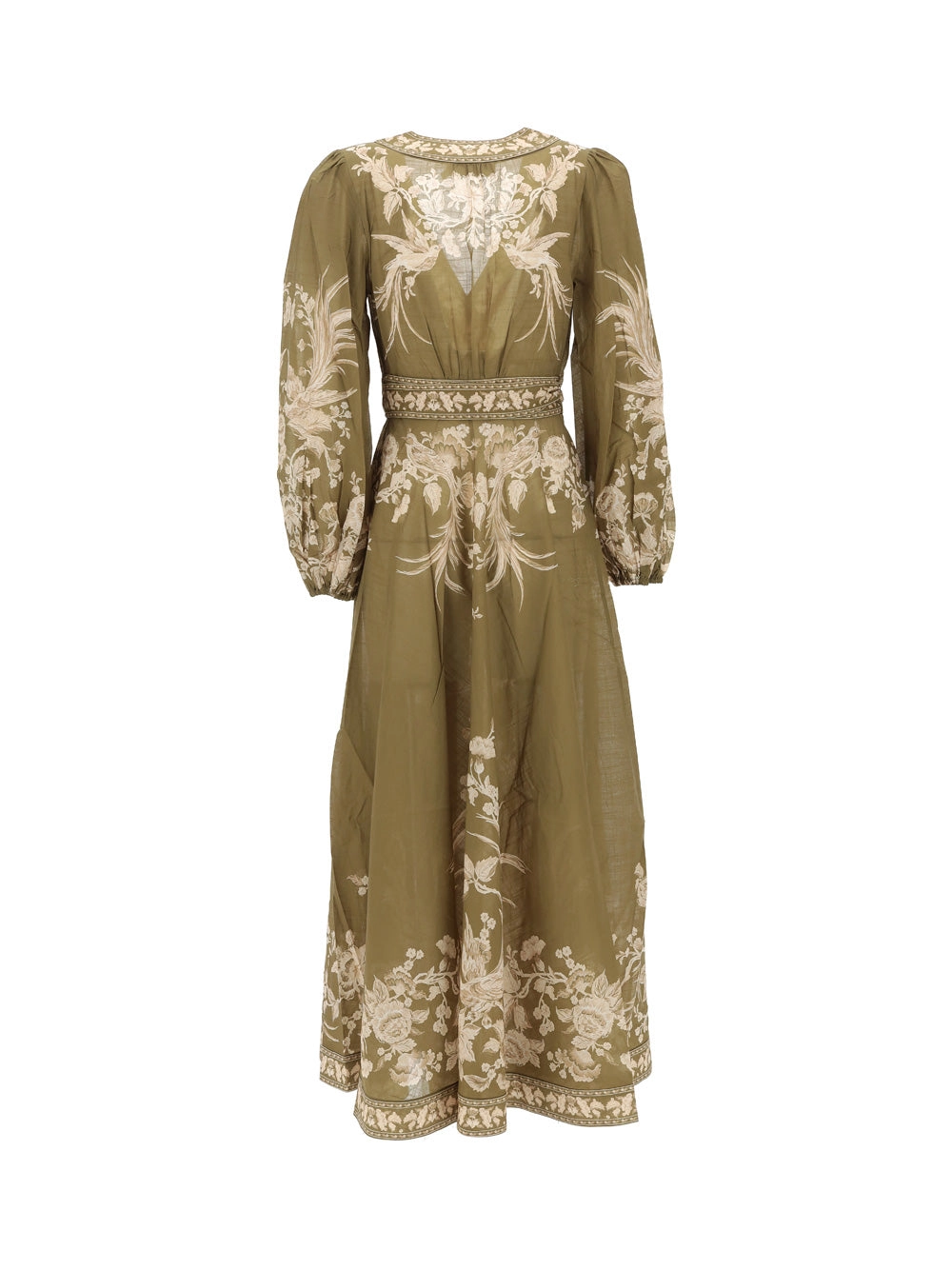 Zimmermann Floral Printed V-Neck Dress